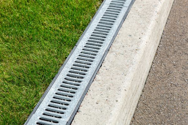 Courtyard Drain Installation in Lansing